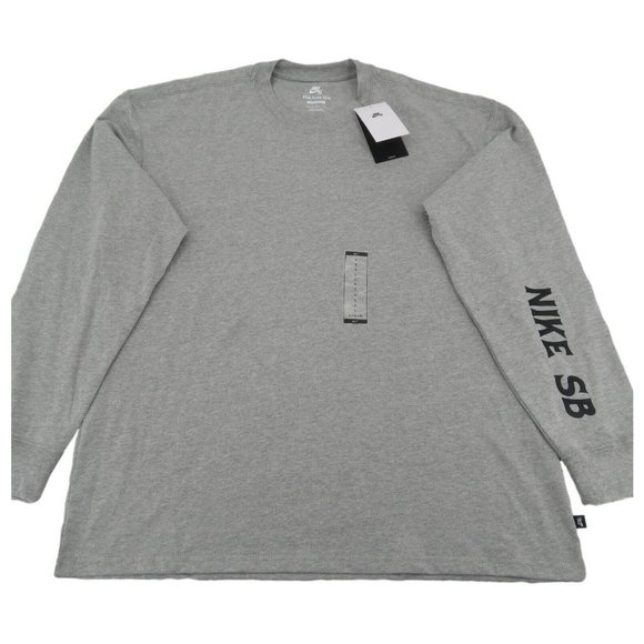 Nike Other - Nike SB Skate Long Sleeve Shirt Mens Size Large Grey Heather NEW
